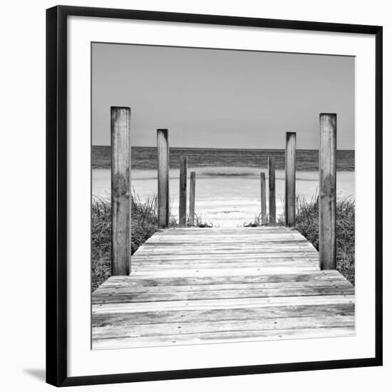 Cuba Fuerte Collection SQ II - Boardwalk on the Beach-Philippe Hugonnard-Framed Giclee Print