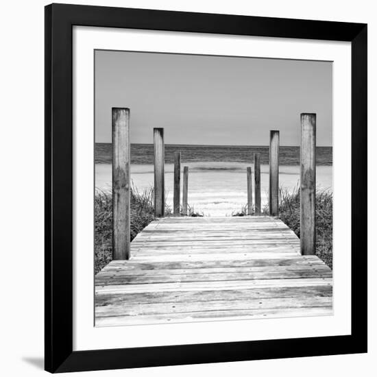 Cuba Fuerte Collection SQ II - Boardwalk on the Beach-Philippe Hugonnard-Framed Giclee Print