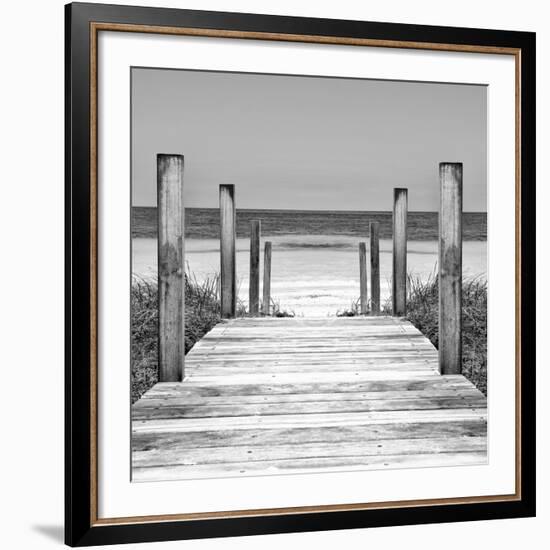 Cuba Fuerte Collection SQ II - Boardwalk on the Beach-Philippe Hugonnard-Framed Giclee Print