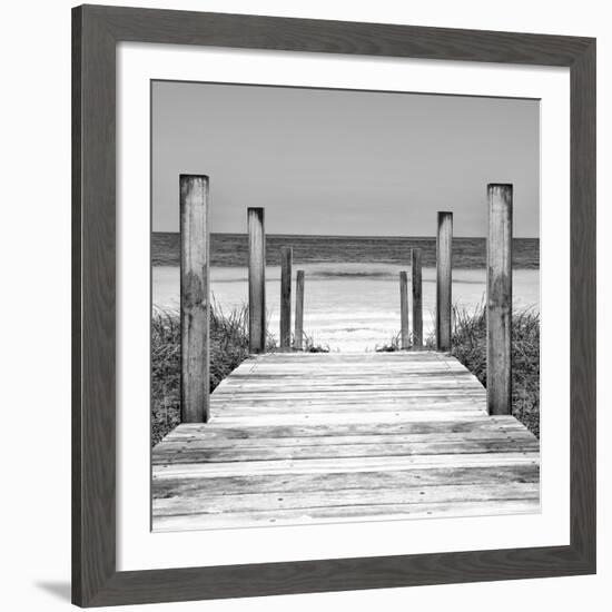 Cuba Fuerte Collection SQ II - Boardwalk on the Beach-Philippe Hugonnard-Framed Giclee Print