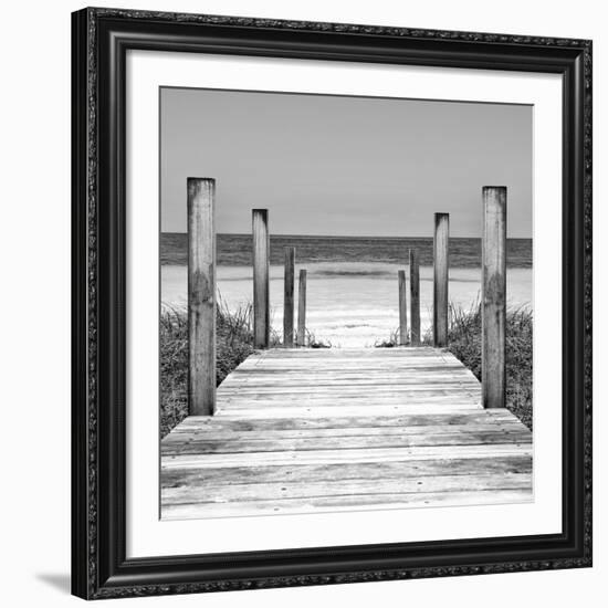 Cuba Fuerte Collection SQ II - Boardwalk on the Beach-Philippe Hugonnard-Framed Giclee Print