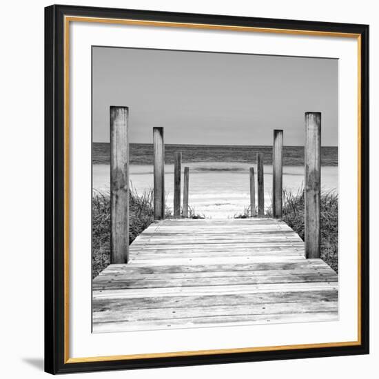 Cuba Fuerte Collection SQ II - Boardwalk on the Beach-Philippe Hugonnard-Framed Giclee Print