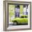 Cuba Fuerte Collection SQ - Lime Green Classic American Car-Philippe Hugonnard-Framed Photographic Print