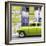 Cuba Fuerte Collection SQ - Lime Green Classic American Car-Philippe Hugonnard-Framed Photographic Print