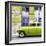 Cuba Fuerte Collection SQ - Lime Green Classic American Car-Philippe Hugonnard-Framed Photographic Print