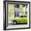 Cuba Fuerte Collection SQ - Lime Green Classic American Car-Philippe Hugonnard-Framed Photographic Print