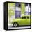 Cuba Fuerte Collection SQ - Lime Green Classic American Car-Philippe Hugonnard-Framed Stretched Canvas