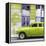 Cuba Fuerte Collection SQ - Lime Green Classic American Car-Philippe Hugonnard-Framed Stretched Canvas