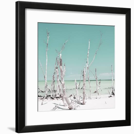 Cuba Fuerte Collection SQ - Ocean Wild Nature - Pastel Coral Green-Philippe Hugonnard-Framed Photographic Print