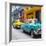 Cuba Fuerte Collection SQ - Old Cars Chevrolet Turquoise and Yellow-Philippe Hugonnard-Framed Photographic Print