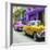 Cuba Fuerte Collection SQ - Old Cars Chevrolet Yellow and Pink-Philippe Hugonnard-Framed Photographic Print