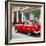 Cuba Fuerte Collection SQ - Old Cuban Red Car-Philippe Hugonnard-Framed Photographic Print