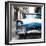 Cuba Fuerte Collection SQ - Old Ford Blue Car-Philippe Hugonnard-Framed Photographic Print