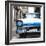 Cuba Fuerte Collection SQ - Old Ford Blue Car-Philippe Hugonnard-Framed Photographic Print