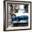 Cuba Fuerte Collection SQ - Old Ford Blue Car-Philippe Hugonnard-Framed Photographic Print