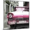 Cuba Fuerte Collection SQ - Old Ford Pink Car-Philippe Hugonnard-Mounted Photographic Print
