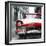 Cuba Fuerte Collection SQ - Old Ford Red Car-Philippe Hugonnard-Framed Photographic Print