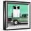 Cuba Fuerte Collection SQ - Old Green Car-Philippe Hugonnard-Framed Photographic Print