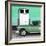 Cuba Fuerte Collection SQ - Old Green Car-Philippe Hugonnard-Framed Photographic Print