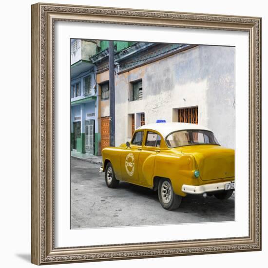 Cuba Fuerte Collection SQ - Orange Taxi Pontiac 1953-Philippe Hugonnard-Framed Photographic Print