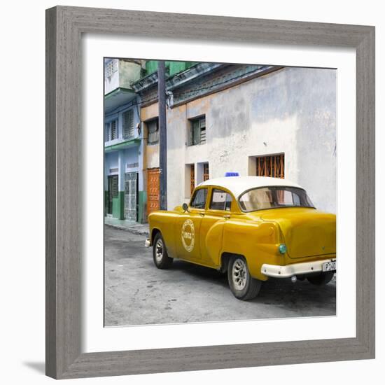 Cuba Fuerte Collection SQ - Orange Taxi Pontiac 1953-Philippe Hugonnard-Framed Photographic Print