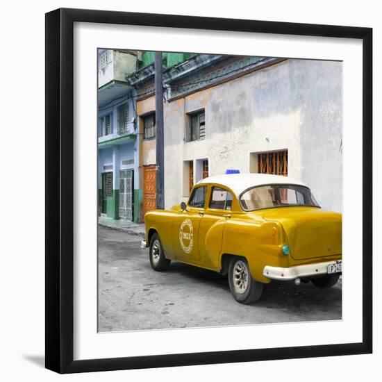 Cuba Fuerte Collection SQ - Orange Taxi Pontiac 1953-Philippe Hugonnard-Framed Photographic Print