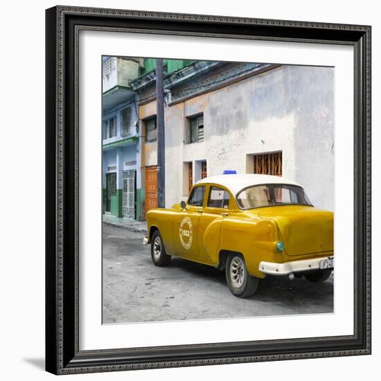 Cuba Fuerte Collection SQ - Orange Taxi Pontiac 1953-Philippe Hugonnard-Framed Photographic Print