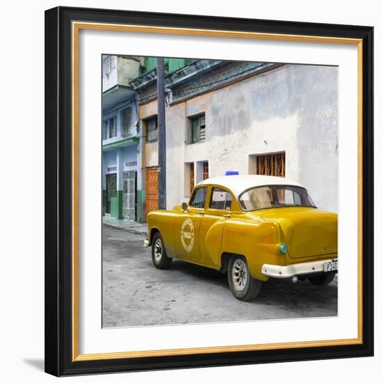 Cuba Fuerte Collection SQ - Orange Taxi Pontiac 1953-Philippe Hugonnard-Framed Photographic Print