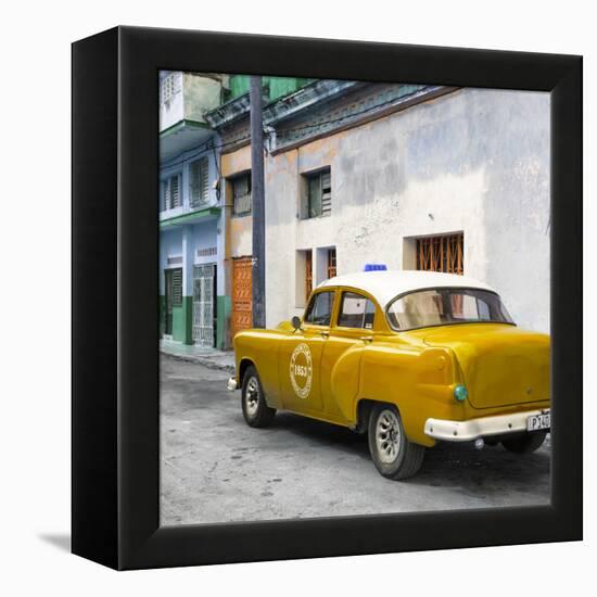 Cuba Fuerte Collection SQ - Orange Taxi Pontiac 1953-Philippe Hugonnard-Framed Stretched Canvas