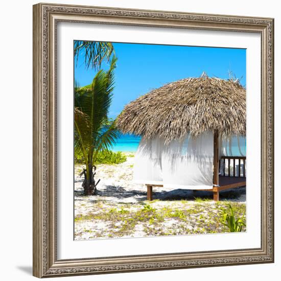 Cuba Fuerte Collection SQ - Paradise Beach Hut-Philippe Hugonnard-Framed Photographic Print