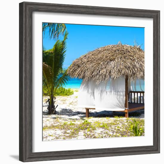 Cuba Fuerte Collection SQ - Paradise Beach Hut-Philippe Hugonnard-Framed Photographic Print