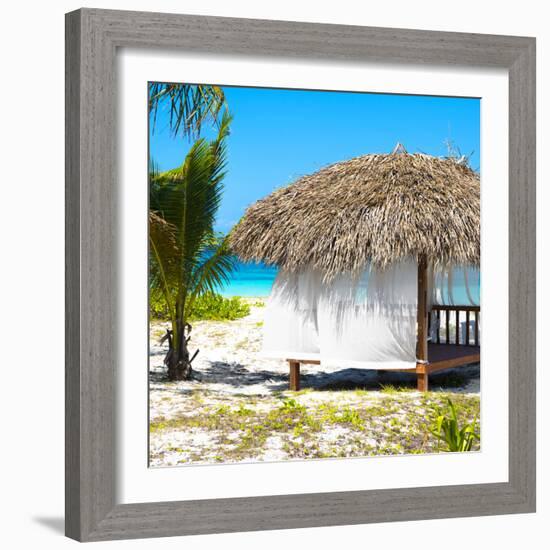 Cuba Fuerte Collection SQ - Paradise Beach Hut-Philippe Hugonnard-Framed Photographic Print