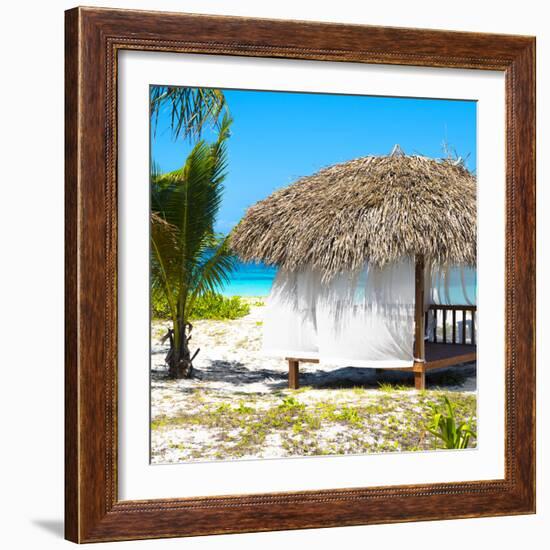 Cuba Fuerte Collection SQ - Paradise Beach Hut-Philippe Hugonnard-Framed Photographic Print