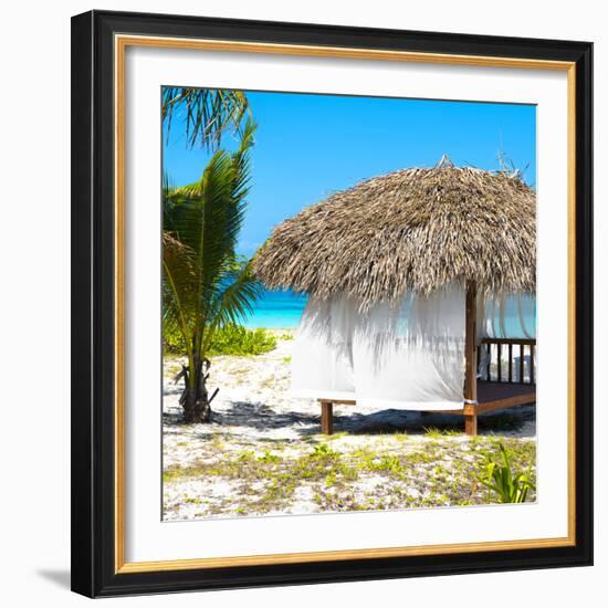 Cuba Fuerte Collection SQ - Paradise Beach Hut-Philippe Hugonnard-Framed Photographic Print