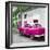 Cuba Fuerte Collection SQ - Pink Taxi Pontiac 1953-Philippe Hugonnard-Framed Photographic Print