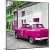 Cuba Fuerte Collection SQ - Pink Taxi Pontiac 1953-Philippe Hugonnard-Mounted Photographic Print