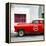 Cuba Fuerte Collection SQ - Red Pontiac 1953 Original Classic Car-Philippe Hugonnard-Framed Stretched Canvas