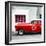 Cuba Fuerte Collection SQ - Red Pontiac 1953 Original Classic Car-Philippe Hugonnard-Framed Photographic Print