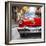 Cuba Fuerte Collection SQ - Red Taxi of Havana-Philippe Hugonnard-Framed Photographic Print