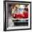 Cuba Fuerte Collection SQ - Red Taxi of Havana-Philippe Hugonnard-Framed Photographic Print