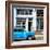 Cuba Fuerte Collection SQ - Retro Blue Car-Philippe Hugonnard-Framed Photographic Print