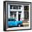 Cuba Fuerte Collection SQ - Retro Blue Car-Philippe Hugonnard-Framed Photographic Print