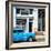 Cuba Fuerte Collection SQ - Retro Blue Car-Philippe Hugonnard-Framed Photographic Print