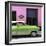 Cuba Fuerte Collection SQ - Retro Lime Green Car-Philippe Hugonnard-Framed Photographic Print