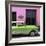 Cuba Fuerte Collection SQ - Retro Lime Green Car-Philippe Hugonnard-Framed Photographic Print