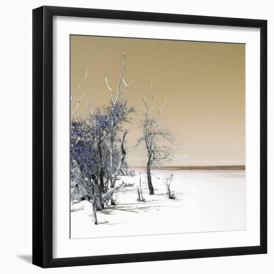 Cuba Fuerte Collection SQ - Sandy Beach Pastel Dark Yellow-Philippe Hugonnard-Framed Photographic Print