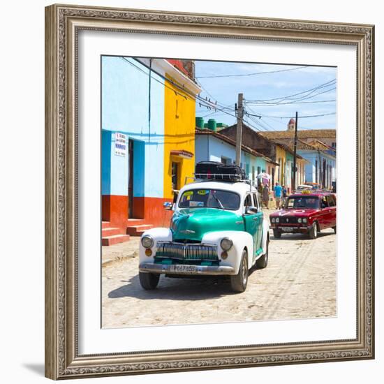 Cuba Fuerte Collection SQ - Taxis in Trinidad-Philippe Hugonnard-Framed Photographic Print