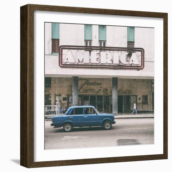 Cuba Fuerte Collection SQ - Teatro America in Havana II-Philippe Hugonnard-Framed Photographic Print