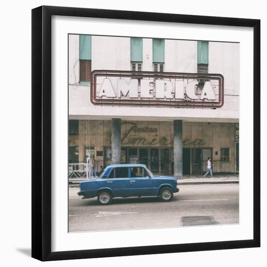 Cuba Fuerte Collection SQ - Teatro America in Havana II-Philippe Hugonnard-Framed Photographic Print