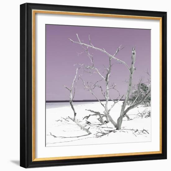 Cuba Fuerte Collection SQ - Tropical Beach Nature - Pastel Plum-Philippe Hugonnard-Framed Photographic Print